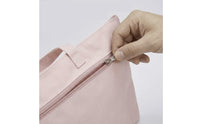 Zippered File Bag Double-Compartment File Bag with Carry Handle A4 Document Holder Portable Zipper Pouch with Handle Slim