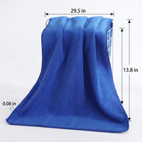Space-saving Car Towel Microfibre Cloth for Detailing, High Absorbency Microfibre Towel, 35x75cm Plain Weave Thick Cleaning Tool, 400g