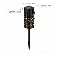 Decorative Stake Lights with Moon Star Outdoor Solar Stake Light Energy-Saving Garden Light with Star Cutout Long-Lasting for Yard