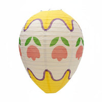 Easter Oval Lantern DIY Oval Shaped Paper Lantern Hanging Easter Decoration Colorful Festive for Children, Kindergarten