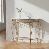 Iron Console Table Sturdy Structure for Corridor