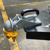 Trailer Coupler Lock with Anti-Shake Plate Connector