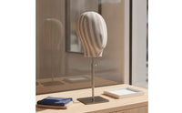 Mannequin Head with Stand Professional Hat Display stand Square Base Stable Model Head for Collectors, Home Closet