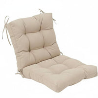 High Back Chair Cushion Breathable Single-Piece Seat and Back Cushion Soft PP Filling Seating Accessory for Patio