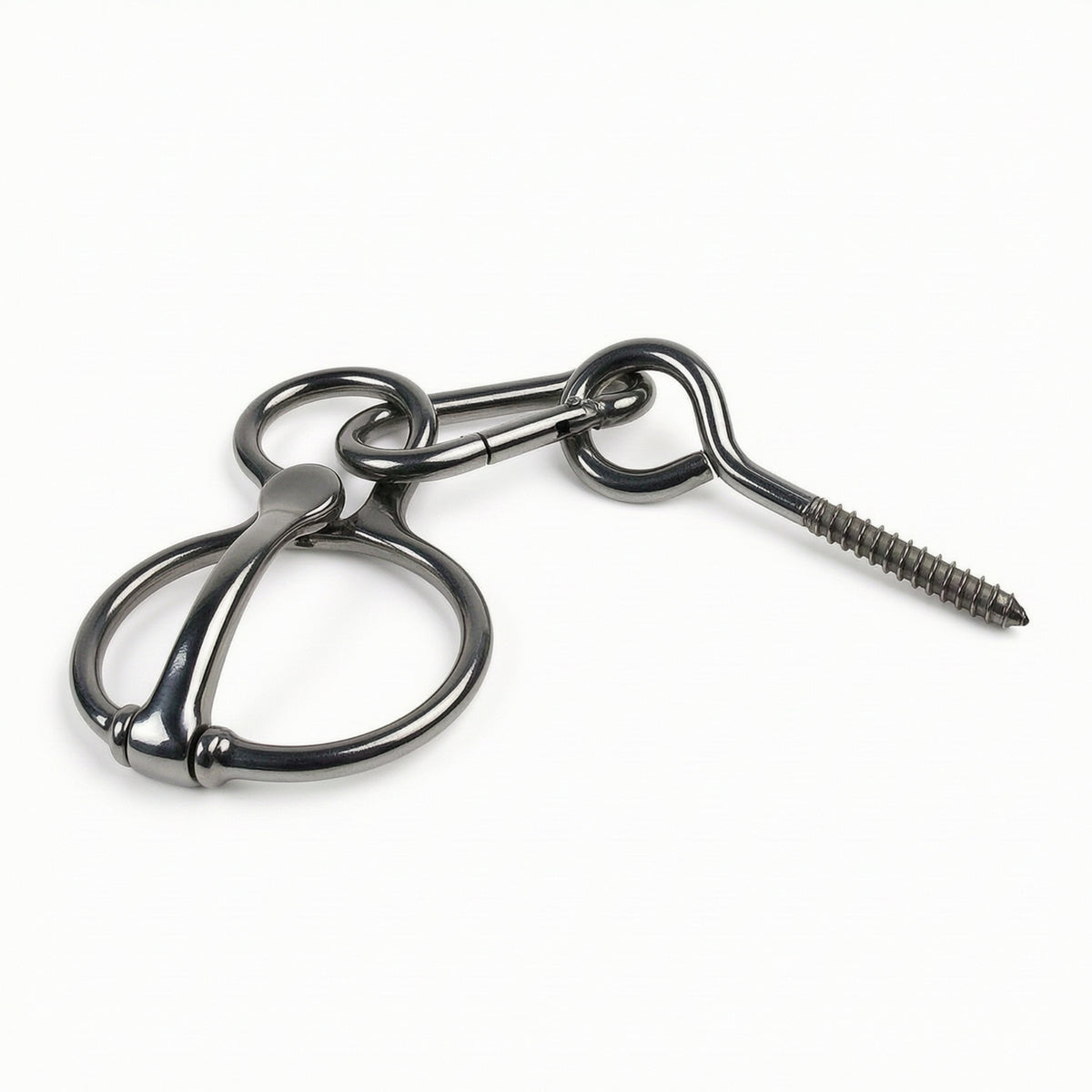 Metal Horse Tie Loop Compact Screw-in Tie Loop Easy to Install Hardware Safe for Stable Managers, Stalls, Barns, Paddocks