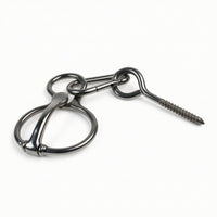 Metal Horse Tie Loop Compact Screw-in Tie Loop Easy to Install Hardware Safe for Stable Managers, Stalls, Barns, Paddocks