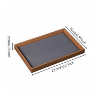 Walnut Display Tray Minimalist Design Wooden Jewelry Tray Handmade Household Storage for Shop Owners, Boutique, Craft Fair
