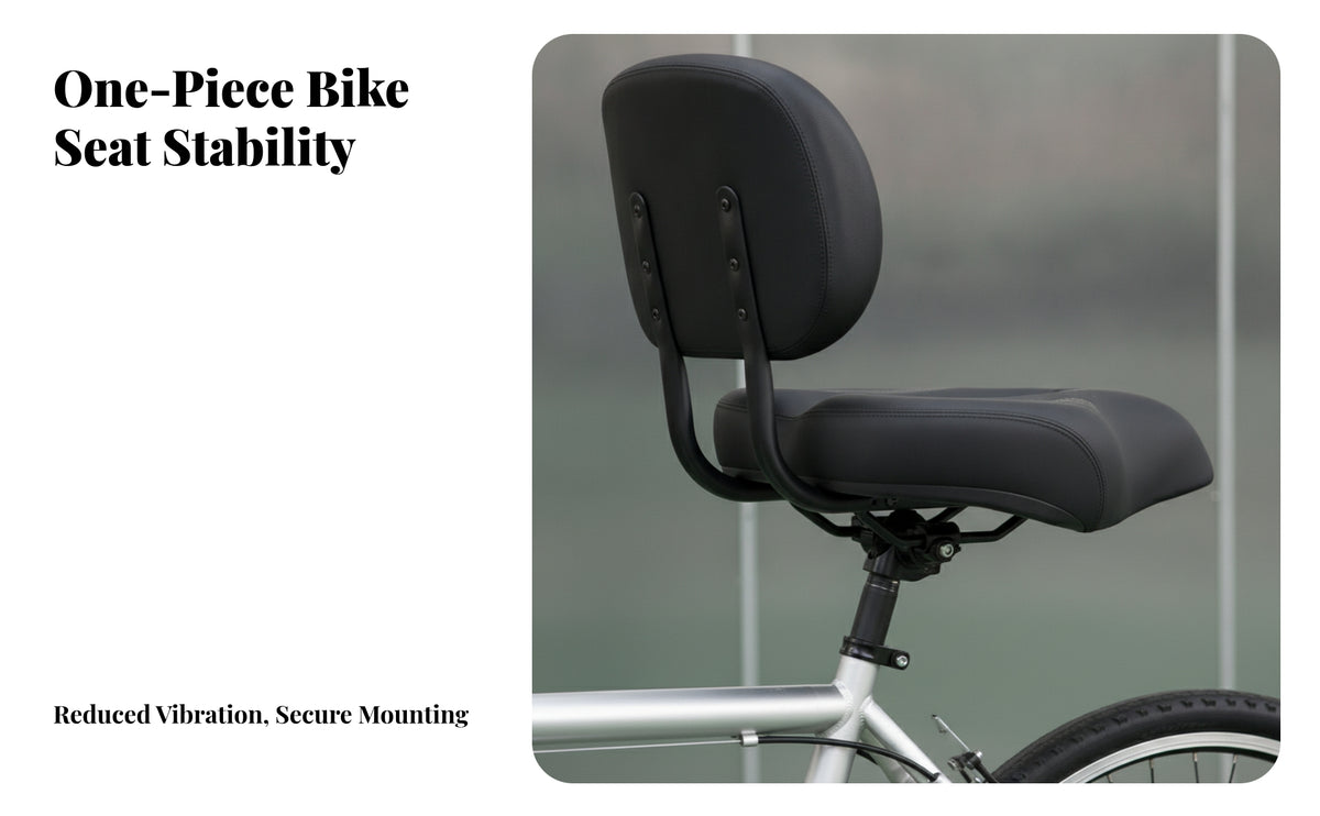 Wear-Resistant Bike Seat with Backrest