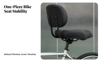 Wear-Resistant Bike Seat with Backrest