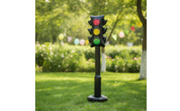 Freestanding Inflatable Traffic Light Lightweight Traffic Light Prop Leak-Resistant Inflatable Road Sign Colorful for Parties, Photo Backdrops