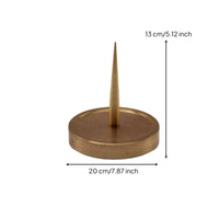 Flat Base Copper Balance Wheel Stand Shiny Finish Watch Balance Wheel Stand Tapered Post Maintenance Gear One-Piece
