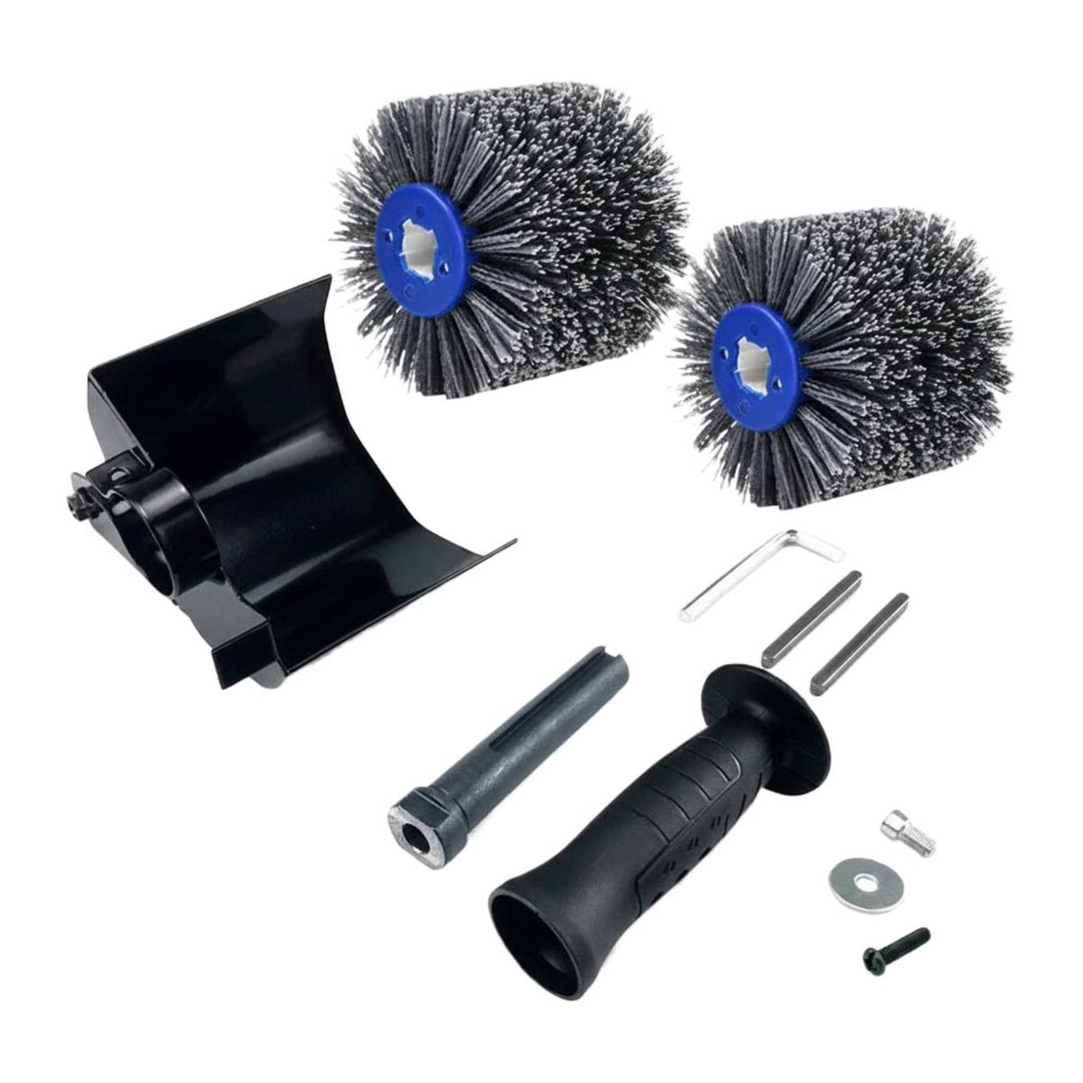 Multi Purpose Wire Drawing Wheel Wear-Resistant Angle Grinder Brush Wheel Easy to Install Burnishing Drum Brush Long-Lasting for Metalworking