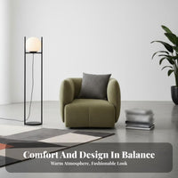 Luxurious Upholstery Curved Chenille Sectional Deep Seating Curved puff Settee mid-centuryera Modern and design configurable Sofa long-lasting Construction for Guesthouse Owners, Apartment Dwellers, Interior Designers, Studio, Lounge Area, Bedroom
