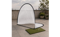 Golf Practice Net Rectangular Golf Base Training Black-Framed Frame Sports Gear