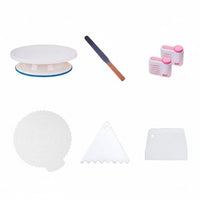 Effortless 360° Rotation Cake Turntable Stable Base Cake Decorating Turntable Non-Slip Design Baking Tool Easy to Use for Beginners, Home Bakers