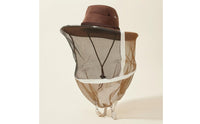 Full-Face Beekeeping Veil Hat Drawstring Closure Wide Brim Beekeeping Hat Braided Band Ventilated Bee Veil Denim-Style for Beekeepers, Apiary