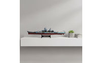 1:1000 Scale USS Missouri Battleship Model Tabletop USS Missouri Model Authentic Warship Realistic for Office, Bookshelf