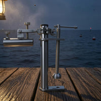 Floor Clamp Rod Holder Stainless Steel Clamp on Fishing Pole Holder for Anglers
