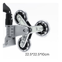 Easy to Install Cart Wheel with Bracket Heavy-Duty Folding Cart Wheel Foldable Hardware Lightweight