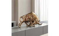 Mechanical Bull Figurine Steampunk Bull Figurine Ornament for Bookshelf