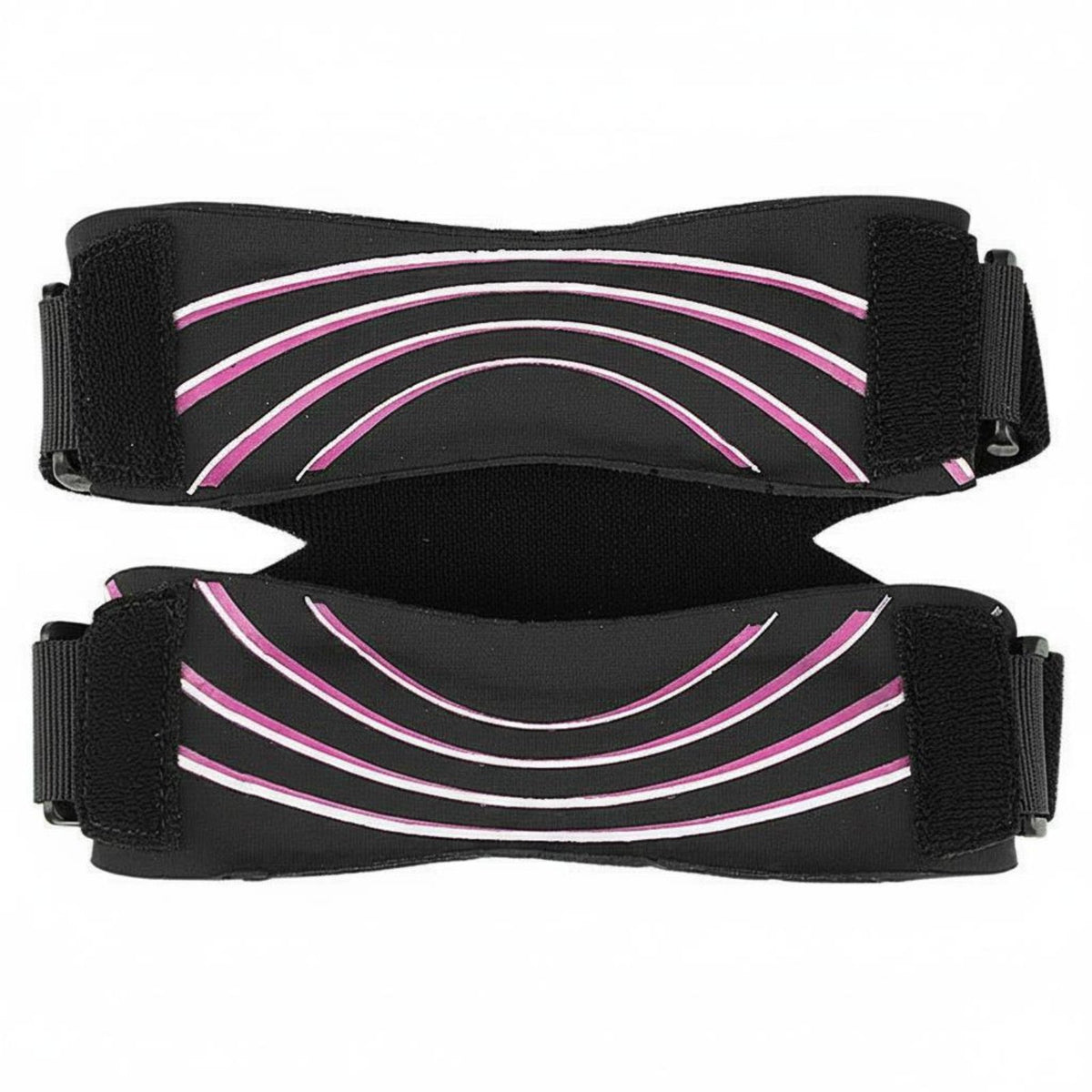Double Patella Knee Strap Shock Absorbing Patellar Tendon Support Band Silicone Padding Adjustable Knee Brace for Runners, Athletes, Running, Fitness