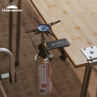 CAMPINGMOON BKZ18 Outdoor Camping Table Extension Accessory - Fixed Clamp for Gas Canister, Lamp, Stove, and Heater