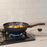 Granite Frying Pan Set Gas Cooktop Nonstick Frying Pan Set Easy to Clean Stone Coating Skillet for Home Cooking, Stovetop