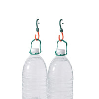 Rotating S Hook for Closet Organizer, Multi-Functional Hanging for Dorm , for Kitchen Wardrobe Door, Green Orange