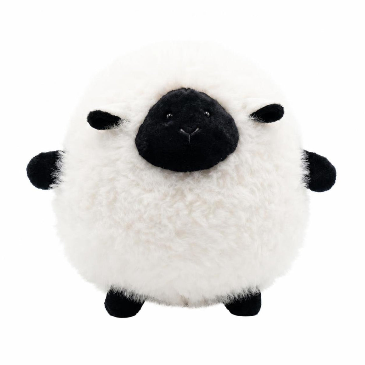 Lamb Stuffed Animal Embroidered Round Sheep Soft Pillow Sheep Soft Cute