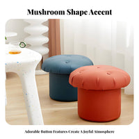 With Storage Function Mushroom-Shaped Seat Multi-Functional Mushroom Ottoman adaptable Use Small Stool space-saving Size for Children, Home Decorators, Living Room, Entryway, Bedroom, Playroom
