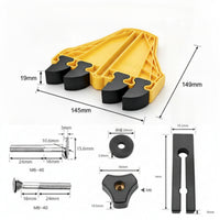 2 Pieces Table Featherboard Adjustable Woodworking Accessory Universal