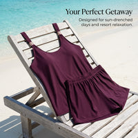 Swimsuit for Women with Padded Bra and Adjustable Straps, Stylish Bikinis and Set for Water Sports, Plus Size Halter Neck Design with Pocket