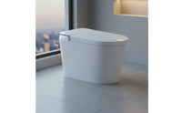 Foam Barrier Smart Toilet Instant Heating Single-Piece Smart Toilet No Water Pressure Limit Auto Flush for Women, Elderly