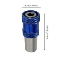Hex Shank Chuck Adapter Knurled Grip Drill-to-Hex Adapter Power Tool Part Metal Cylindrical