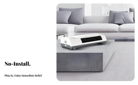 Portable Cooling and Heating Fan Space-Saving Electric Heater and Chiller Timer Function Installation Electric Heater for Renters, Bedroom, Office