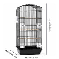 Metal Aviary Cage Tall Birdcage Cage with Pull-out Tray Sturdy for Parrot Owners