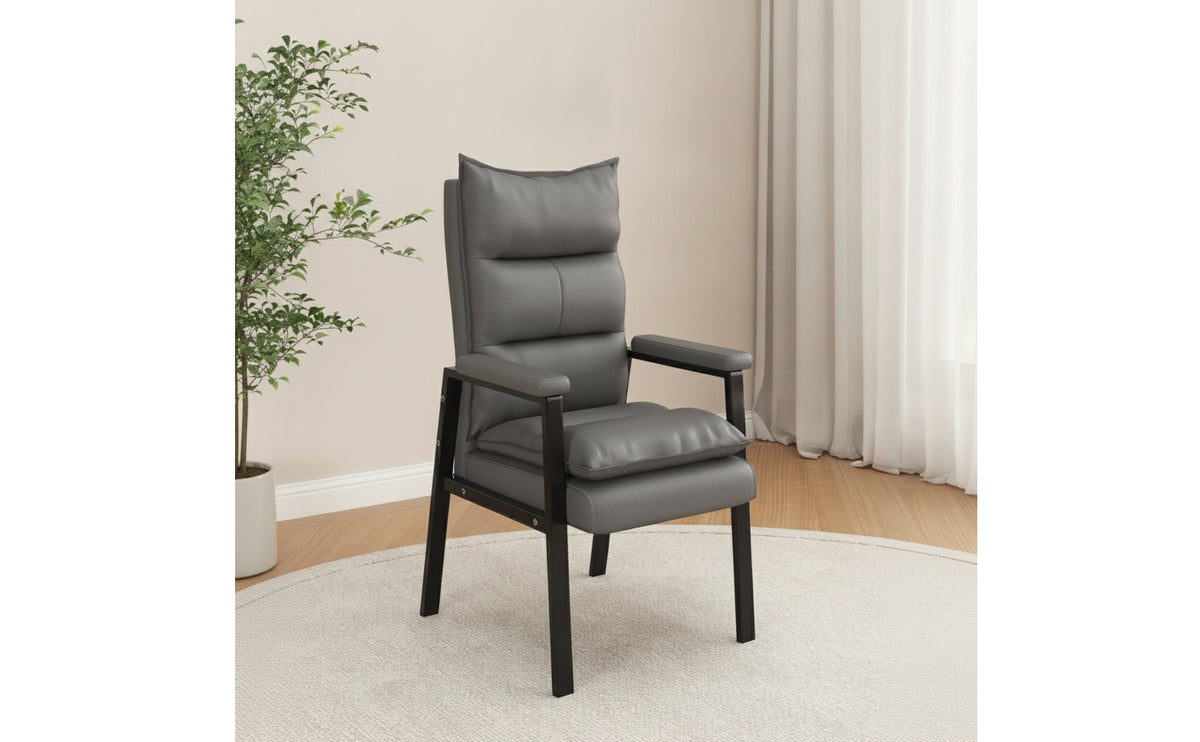 Padded Upholstered Armchair Comfy Accent Chair with High Back Ergonomic Accent Chair with Thick Cushion Cozy for Gamers, Game Room