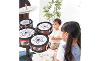 Early Learning Kids Jazz Drum Set Inspires Musical Talent Toddler Percussion Playset for Toddlers, Beginners