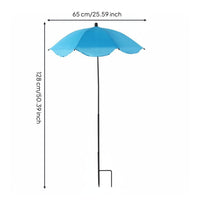 Potted Plant Umbrella Sun Protection Plant Umbrella Outdoor Use Flower Pot Parasol for Patio, Balcony