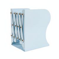 Pastel Colors Expandable Bookend Foldable Accordion Book Rack Adjustable Size Desktop Organizer Space-Saving for Students, Teenagers, Office Workers, School, Study Room, Bookshelf