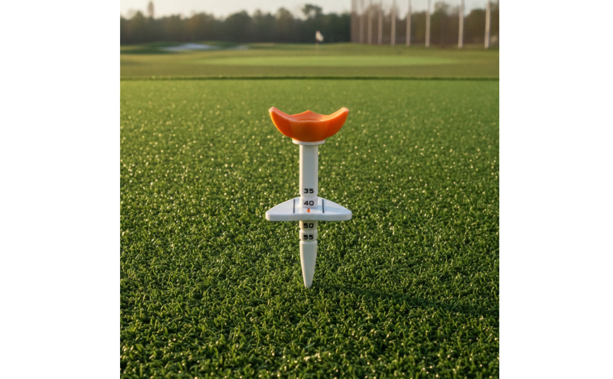 Adjustable Golf Tee with Height Range 35-55mm for Accurate Shots