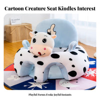 Anti-Fall Design Inflatable Sitting Trainer Safety Guardrails Infant Floor Chair Easy to Clean infant essentials Multi-Functional for Infants, Babies, Parents, Feeding Time, Mealtime, fun time, Living Room