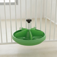 Piglet Feed Trough Hanging Round Piglet Feeder Baby Pig Feeder Divided Plastic for Piglets, Farrowing Crates, Farms