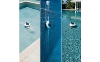Wireless Robotic Pool Cleaner Rechargeable Cordless Automatic Pool Cleaner Powerful Suction Portable for Underwater