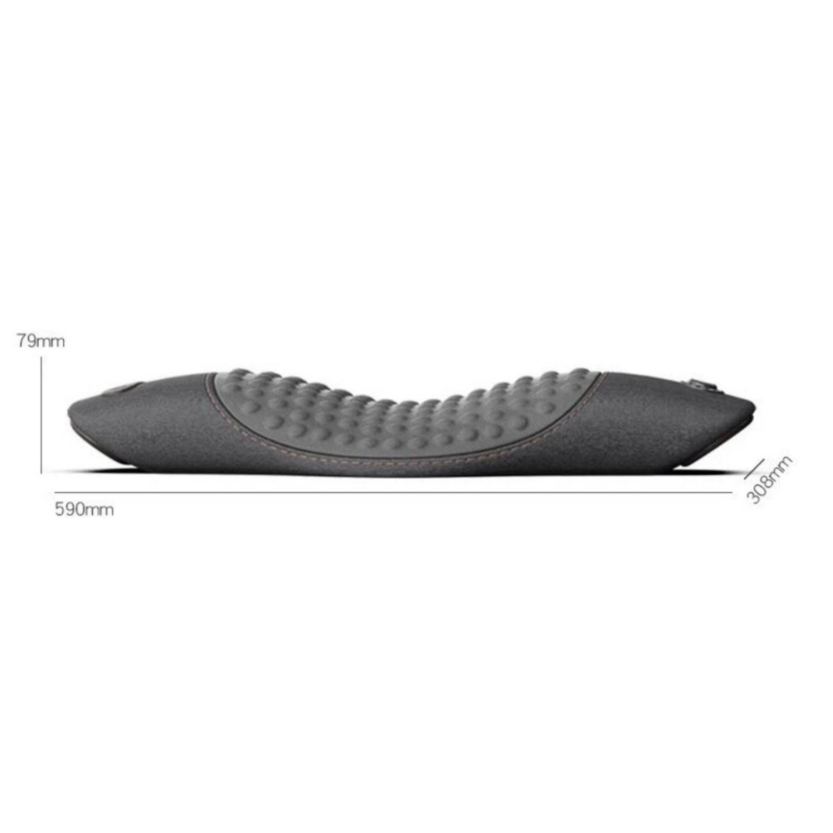 Pain Relief Waist Massage Cushion Heat Treatment Massage Pillow Adjustable Intensity Back Massager Cushion for Parents, Bedroom