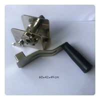 Metal Body Badminton Net Hand Crank Sturdy Construction Rope Winder Tensioner for Gym