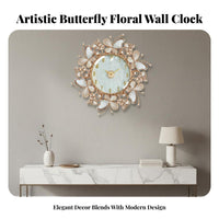 Silent Movement Luxury Art Clock Easy to Install Quartz Wall Clock Original Design for Homeowners, Gift Givers, Living Room, Bedroom, Office