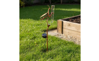 Praying Garden Stake Figure Sun-Powered Rain Gauge Waterproof Solar Powered Rain Gauge Light Easy read Scale Garden Stake Figure Lawn Light