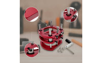 Router Height Adjustment Base with Hand Crank Adjustable Crafting Router Lift Manual Hardware for Woodworkers, Hobbyists, Workshop
