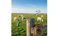 Sheep Leg Hook Compact Size Sheep Catcher Hook Anti-Scratch Animal Grabber Leg Crook for Shepherds, Livestock Handlers